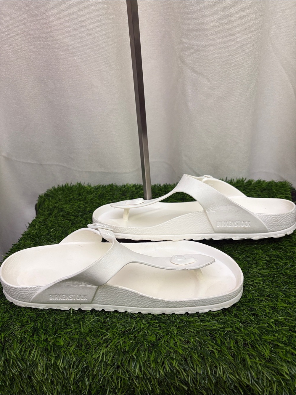 Birkenstock White EVA Thong Sandals for Women